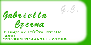 gabriella czerna business card